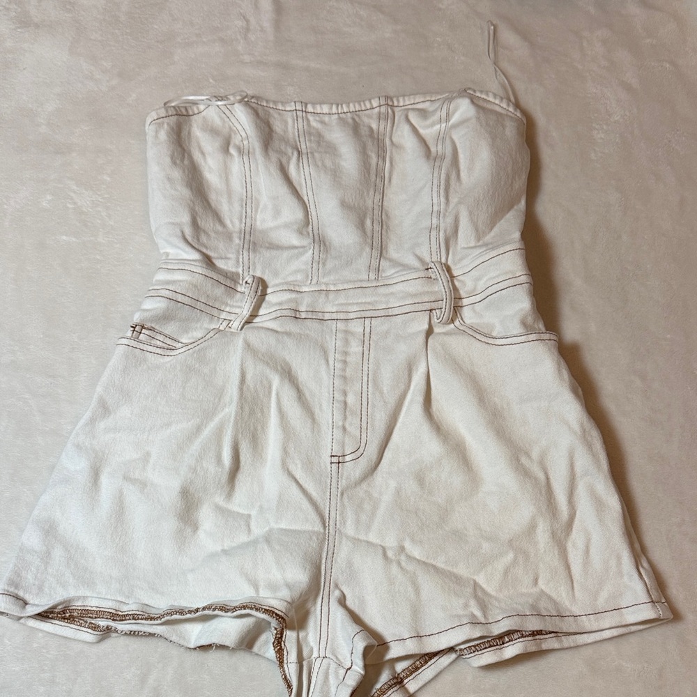 Le Lis Cream Jumpsuit